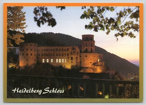 Postal Heidelberg Schloss "El Castillo" al atardecer Alemania - Imagen 1 de 2