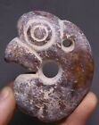 7CM China Hongshan Culture Old Jade Carve Jade Pig Dragon Hook Amulet Pendant