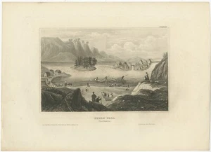 Estampado antiguo de Trollhättan Falls de Meyer (1839) - Imagen 1 de 1