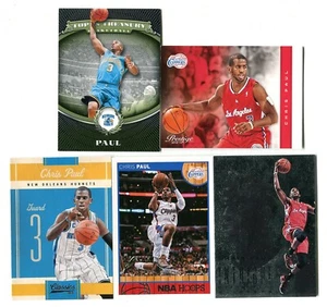 Chris Paul 5 Card Basketball Card Lot HORNETS CLIPPERS THUNDER (LOT 10) - Picture 1 of 1