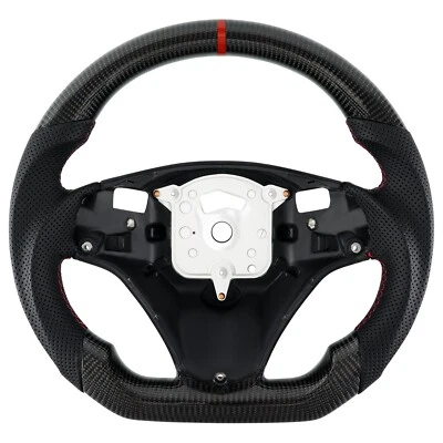 LOSCHEN Real Carbon Fiber Steering Wheel For BMW M3 E88 E90 E91 E92 2005 -2012 - Image 1 of 4