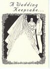 Wedding Card w/King George VI Lucky .500 Silver Sixpence Coin for Bride's Shoe