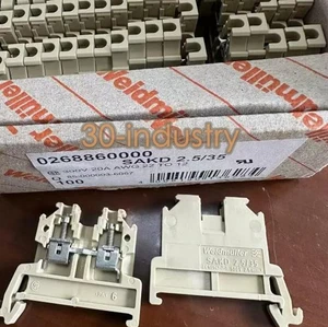 100Pcs/Box New For Weidmuller terminal block SAKD 2.5/35 0268860000 - Picture 1 of 4