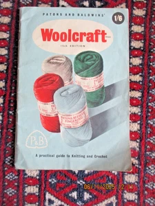 Patons & Baldwins Woolcraft 15th Edition Guide to Knitting & Crochet + Patterns - Picture 1 of 8