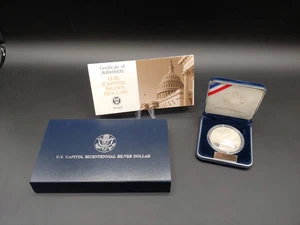 1994 S U.S. Mint Bicentennial U.S. Capitol Commemorative Proof Silver Dollar OGP - Picture 1 of 11