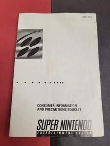 Super Nintendo Precaution SNS-USA INSERT ONLY Authentic Nintendo - Picture 1 of 2
