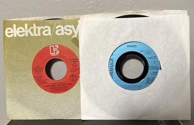 2 Every Which Way But Loose - 45 rpm Eddie Rabbitt AND Ringo (French, NOT Starr) - Image 1 of 4