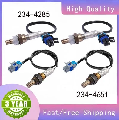 Set of 4 Oxygen O2 Sensor Up+Down For 2005-07 Chevrolet Express 3500 4.8L V8 US - Image 1 of 4