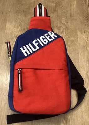 Tommy Hilfiger Mochila Bandolera Azul 11" De Colección Retro Look Z Foto 1 de 4