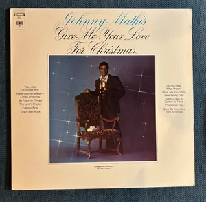 Johnny Mathis Vinyl LP Give Me Your Love For Christmas Album Record 9923 VG+/EX - Picture 1 of 5