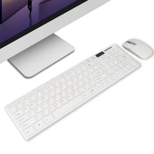 Wireless Keyboard Mouse Combo 2.4G Ultra Thin 1600dpi 78 Keys​ For Home Office ↑ - Picture 1 of 24