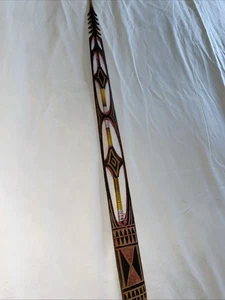 Antique Bougainville Buka Island Papua New Guinea Barbed Carved Wood Arrow Spear - Picture 1 of 11