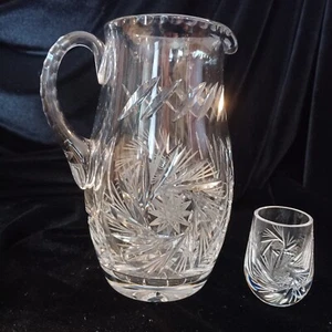 Catherine by Spode Crystal 30 Unzen Krug und Schnapsglas - Bild 1 von 16