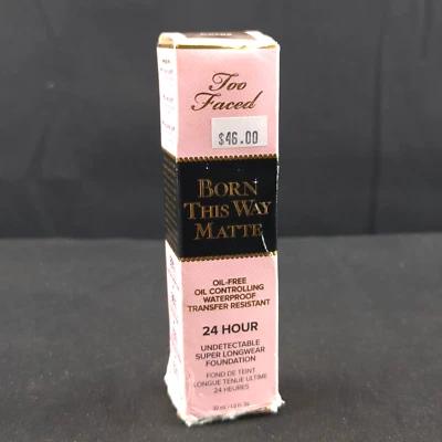 Too Faced Born This Way Matte Foundation "Cocoa" Full 1 oz Water Proof NEW NIB - Image 1 of 4