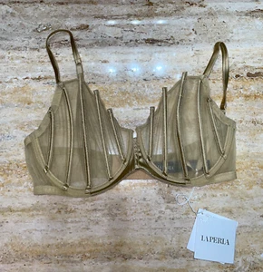 La Perla Graphique ungefütterter UW BH Damen 36D Neu mit Etikett - Bild 1 von 7