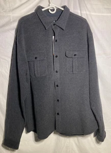 Smartwool Anchor Line Long Sleeve Button Snap Shirt Jkt Men's- Gray XXL - Picture 1 of 11
