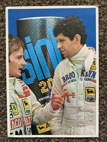 Ferrari Post Card Jody Scheckter Gilles Villeneuve Sint 2000 Oil Ad Cover