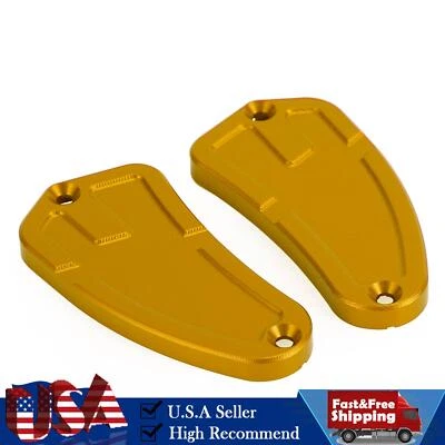 Tapas de depósito de freno + embrague doradas para MV Agusta Dragster 800 RC RR SCS Rosso Foto 1 de 4