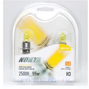 H3 Nokya Hyper Yellow Headlight Fog Light Bulb S1 NOK7615 Halogen Bulb - Picture 1 of 2