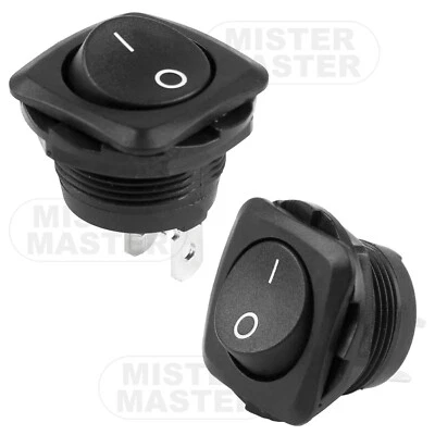 INTERRUTTORE A BILANCIERE UNIPOLARE ON-OFF 220V 6A SPST DA INCASSO ROCKER SWITCH - Image 1 of 3