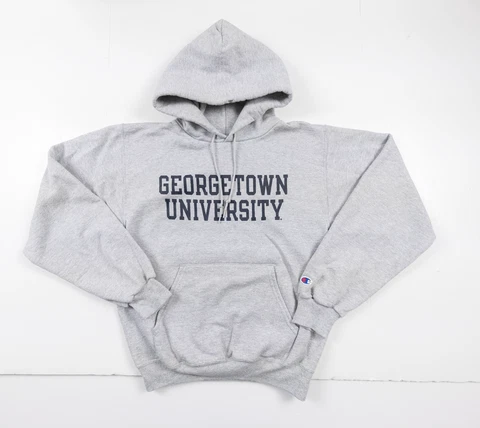 Georgetown University Sweatshirt Adult Small Gray Hoodie College Sweater Y2K VTG Cover