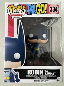 Robin as Batman 334 ~ DC Heroes: Teen Titans Go! ~ Funko Pop Vinyl ~ Television - Picture 1 of 6
