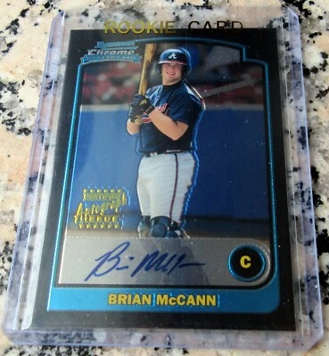 BRIAN MCCANN 2003 Bowman Chrome Certified Auto Rookie Card RC Astros WS Champs $ - Image 1 of 4