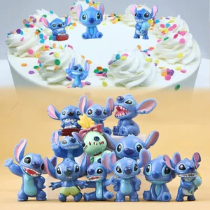 12x Anime Lilo Stitch Action Figure Collectible Toy Kids Xmas Gift Cake Decor - Picture 1 of 10