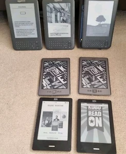 JOB LOT 7 X MIXED E READER AMAZON KOBO ALBA KINDLE - Picture 1 of 9