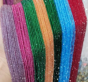 Wholesale 10 Strands 2/ 3mm Multicolor Faceted Spinel Gems Round Loose Beads 15" - Picture 1 of 41