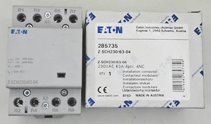 Eaton Installationsschütz Z-SCH230/63-04 230VAC (285735) NEU/OVP - Picture 1 of 1