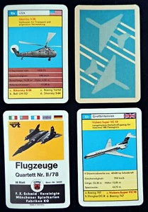 Vintage 1967 Flugzeug Quartett - Flugzeuge Quartett Nr. 11/78 - geöffnet unbenutzt  - Bild 1 von 6