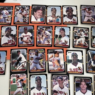 1987 Donruss Leaf ANGELS Team Set 27 Cards - Image 1 of 4