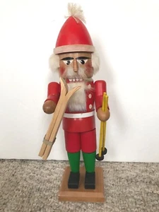 ❤️BASTONES DE NIEVE DE ESQUÍS SANTA STEINBACH DE COLECCIÓN ~ ANTIGUOS ~ 11.5" ~ Reparados❤️ - Imagen 1 de 4
