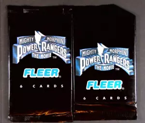 2 Sealed Packs- 1995 Fleer- Mighty Morphin Power Rangers Movie Trading Cards - Picture 1 of 2
