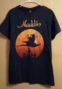 Disney Aladdin T-Shirt Unisex Medium Blue Aladdin Jasmine Flying Carpet Ride Tee - Picture 1 of 5