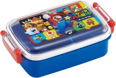 Skater Bento Box 450ml Super Mario 23 Antibacterial for Children Made in Ja - Image 1 of 4