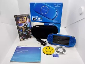 Sony PSP 3000 Blossom Blue Console w/Charger playstation portable Boxed Tested - Picture 1 of 18