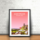 Dartmoor Sunset Art Print, National Park Landscape, Wild Hiking Gift, Brent Tor