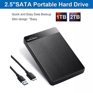 UnionSine USB3.0 External Hard Drive PC Laptop PS4 Storage HDD 1TB 2TB 4TB 8TB - Picture 1 of 46