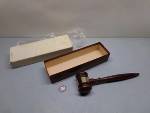 Vintage Small Wood Gavel 'Royal Doultons 1975' w/Box Masonic - Picture 1 of 15