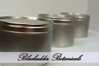 6 Clear lid Aluminium tin - candles, sweets, gifts