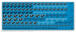 Peddinghaus-Decals 1/72 2796 Seitenrudermarkierungen für deutsche Bomber He 111, - Bild 1 von 1