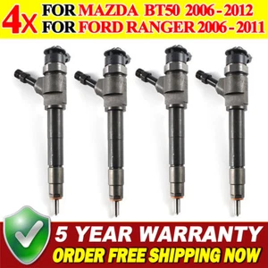 4x Fuel Injectors 0445110249 for 2006-11 BOSCH FORD RANGER MAZDA BT50 3.0L C/R - Picture 1 of 5