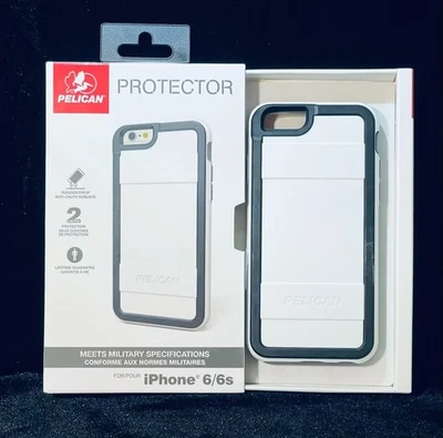 Funda Protectora Pelican para iPhone 6 y 6s Blanca Negra Nueva en caja Foto 1 de 4