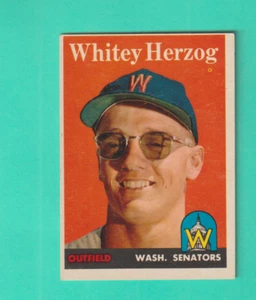 1958 TOPPS WASHINGTON SENATORS # 438 WHITEY HERZOG  NM - Picture 1 of 2