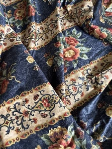 Mill Creek Emperor’s Palace Stoff 2 Yards 54” Siebdruck Marine Blumen Jakobin - Bild 1 von 13