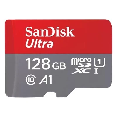 Scheda di Memoria Sandisk ULTRA, 128GB, MicroSDXC, Velocità di Lettura fino a - Immagine 1 di 2