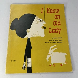 VTG "I Know An Old Lady" By Rose Bonne Scholastic Paperback Book 1961 - Picture 1 of 16