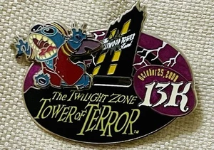 Disney Tower of Terror 13k Logo Stitch Pin LE Pre Production PP Pin - Picture 1 of 3